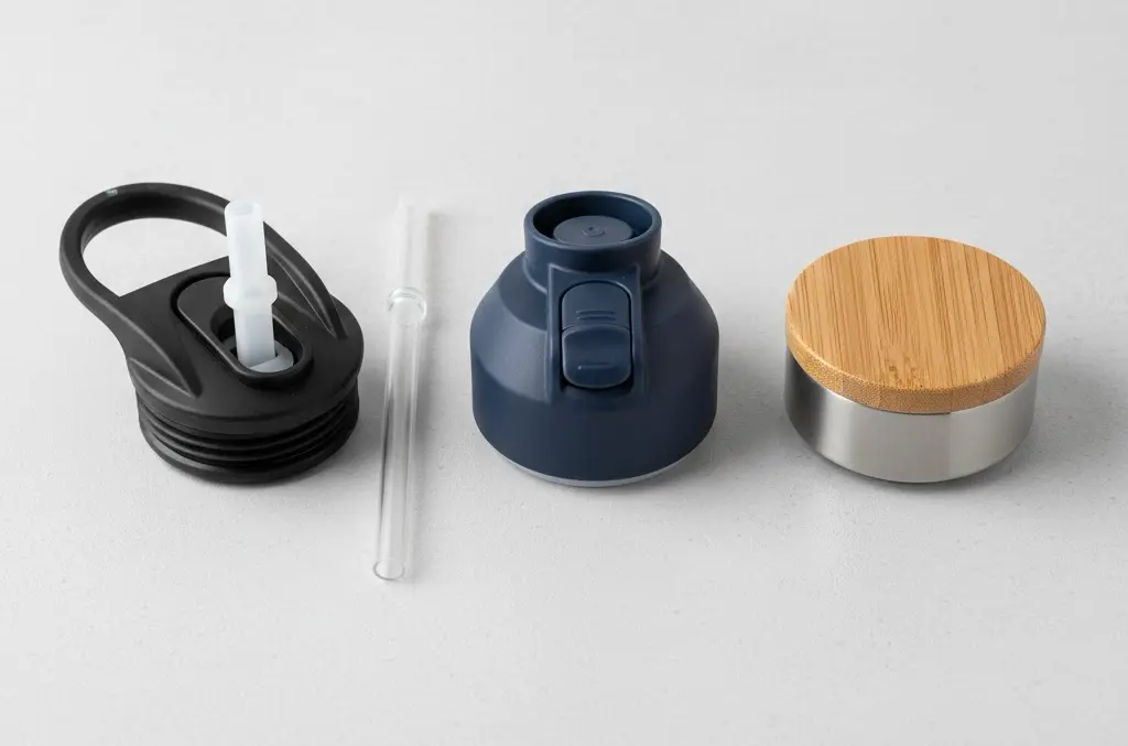 Selection of BPA-free sport and coffee lids